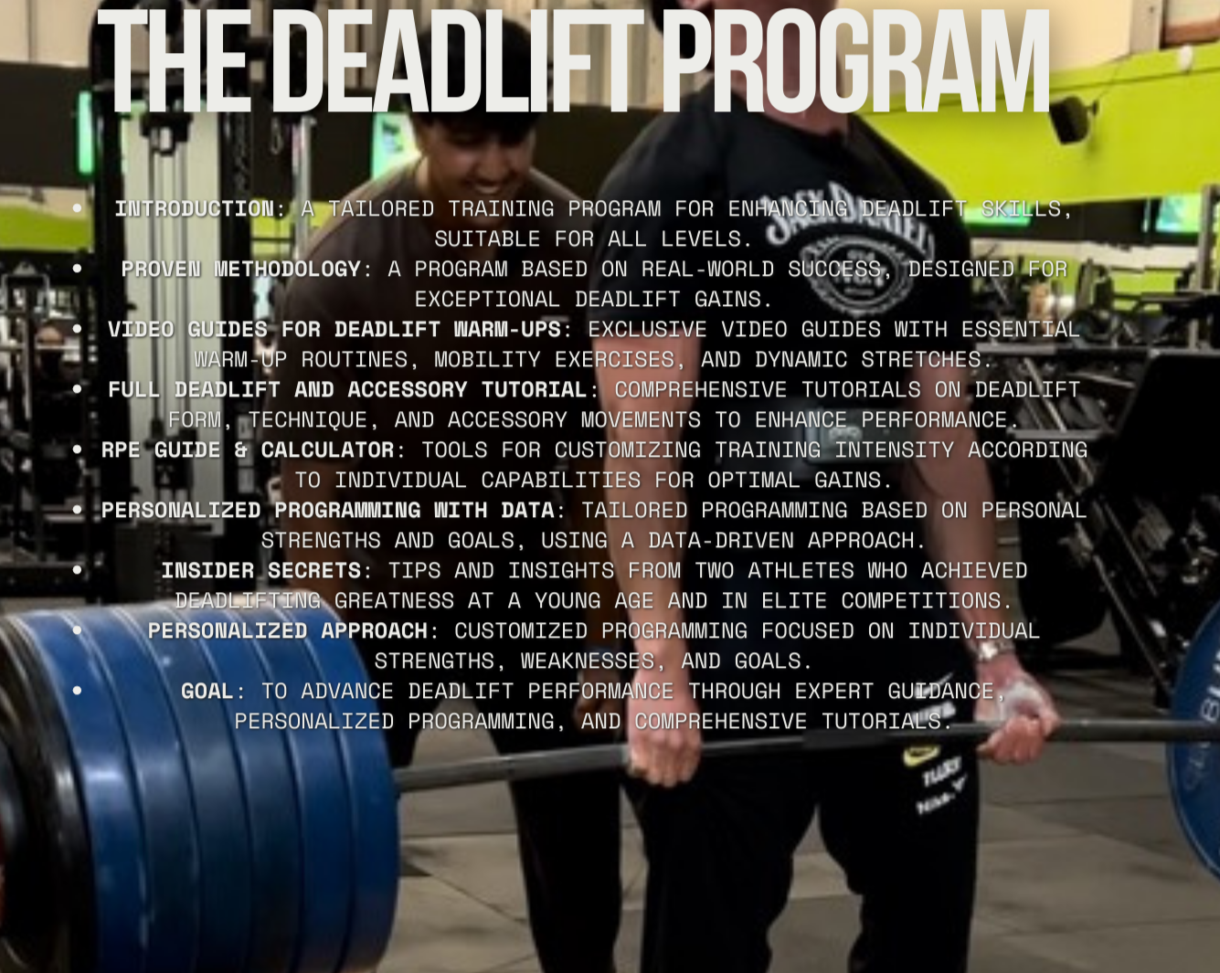 Deadlift Specialist Program