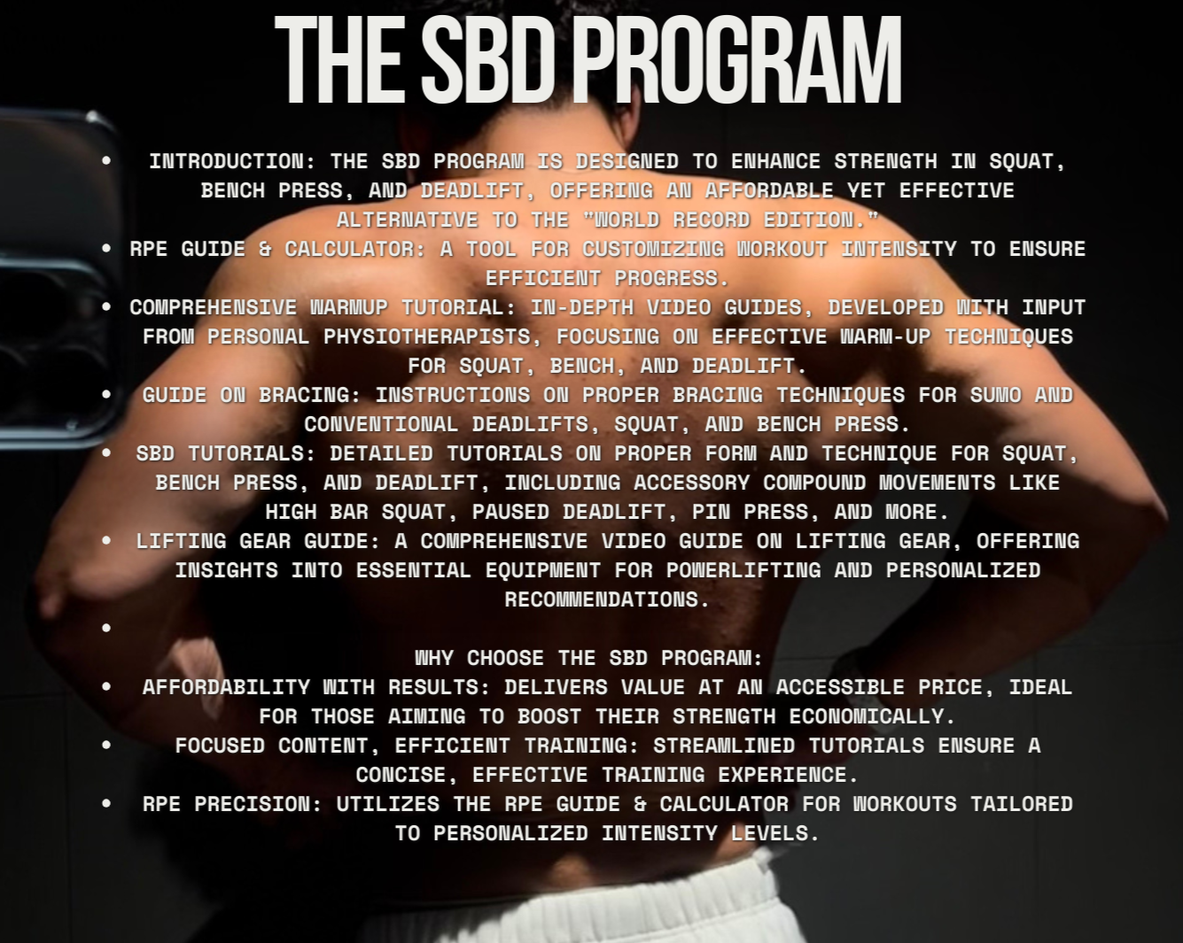 The SBD Program